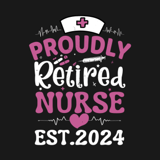 Proudly retired nurse 2024 T-Shirt