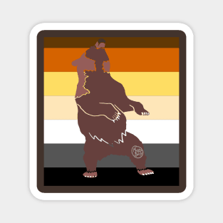 Bear Flag Bear Magnet