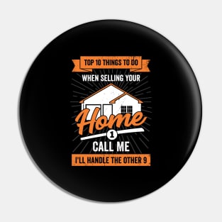 Real Estate Agent Selling Houses Realtor Gift Pin