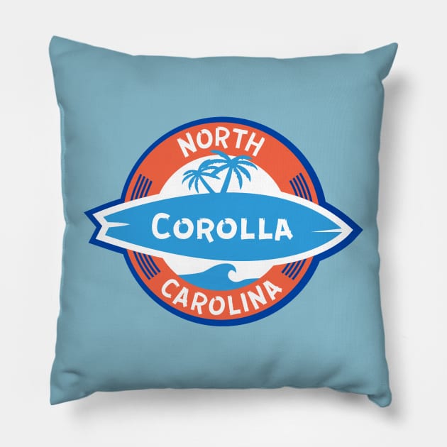 Corolla NC Surf Pillow by Trent Tides