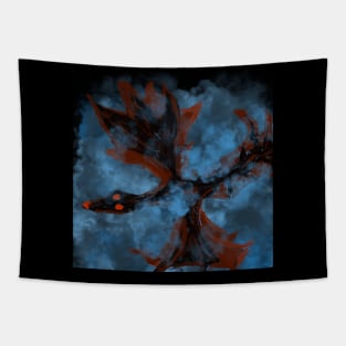 Dragon fly trough clouds Tapestry