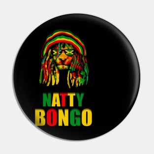 Cool Funny Rasta Lion Pin