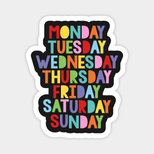 Days of the week Magnet