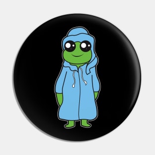 Cute Frog Comic Pin