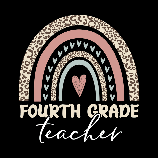 Fourth Grade Teacher Leopard Pattern by PixelArt