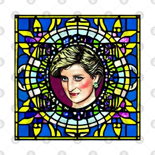 Princess Diana Stained Glass by Prints Charming