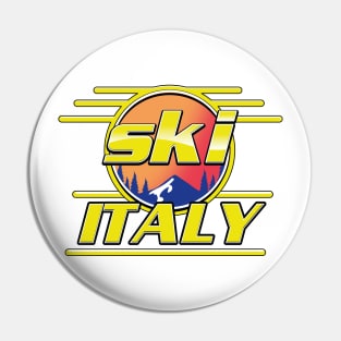 ski Italy 80s logo Pin