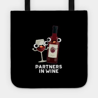 Partners In Wine Funny Drink Pu Tote