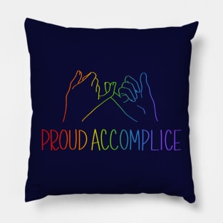 Proud Queer Accomplice Pinky Swear Pillow