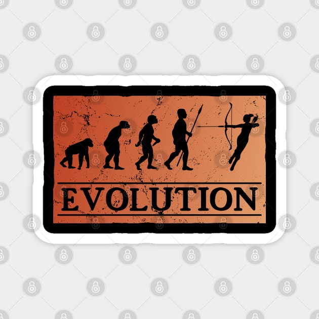 Evolution Archery Magnet by NicGrayTees