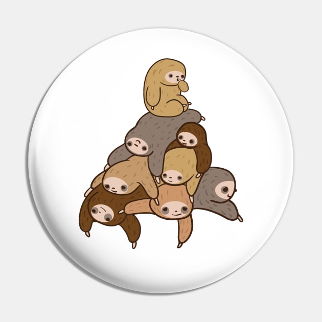 Pile Of Cute Sloths Pin by KsuAnn