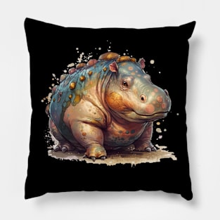 Alien Hippo Pillow