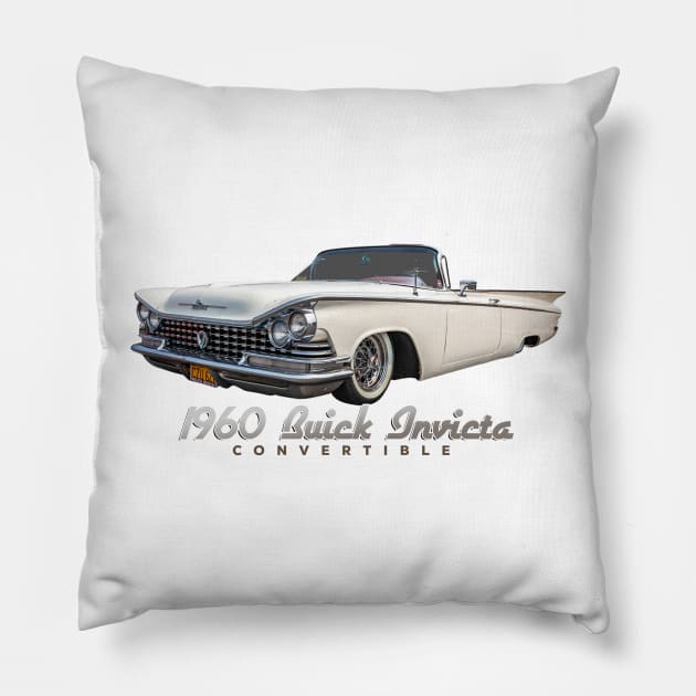 1960 Buick Invicta Convertible Pillow by Gestalt Imagery