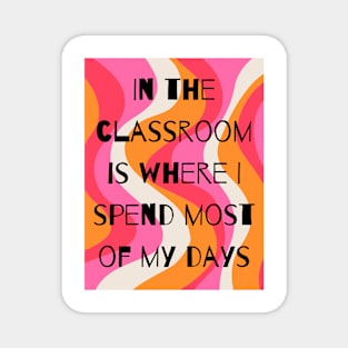 Teacher Graphic Tee Magnet