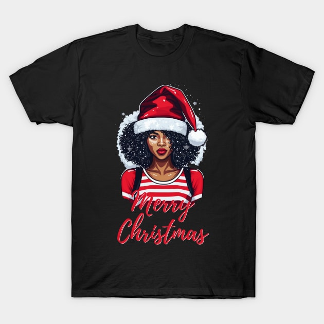 African American Santa Black Santa Clause Tshirt African American Santa Black Santa Clause Tshirt