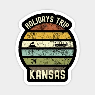 Holidays Trip To Kansas, Family Trip To Kansas, Road Trip to Kansas, Family Reunion in Kansas, Holidays in Kansas, Vacation in Kansas Magnet