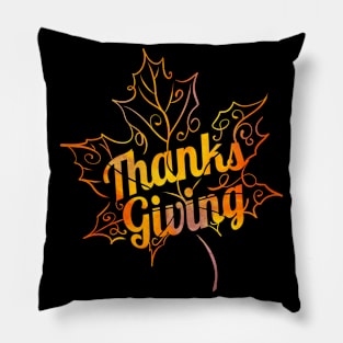 Ornament Brown Maple Leave Thanksgiving Pillow