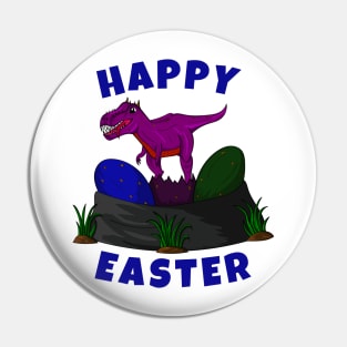 Happy Easter Wished Cute Dinosaur Pin