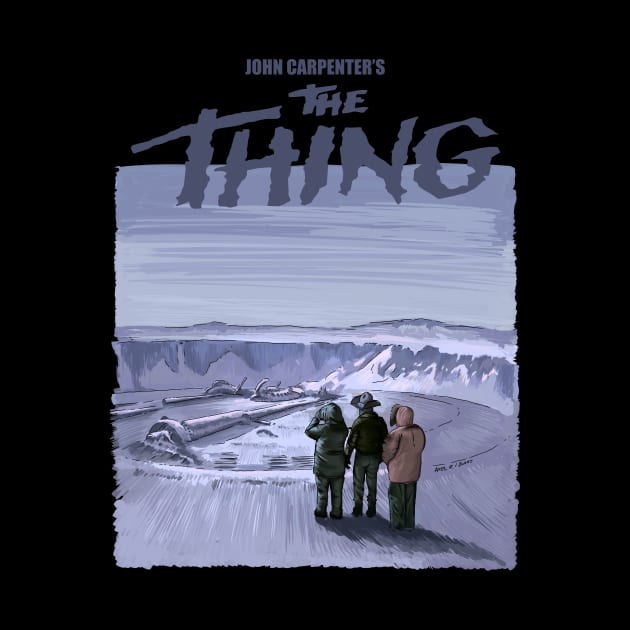 The Thing movie illustration by burrotees