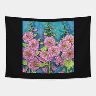 Hollyhocks Tapestry