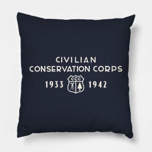 Civilian Conservation Corps - Shield with Years Pillow