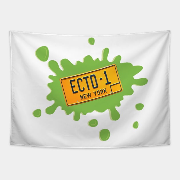 Ecto 1 Plate 2 Tapestry by Nykos