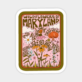 Maryland Wildflowers Magnet