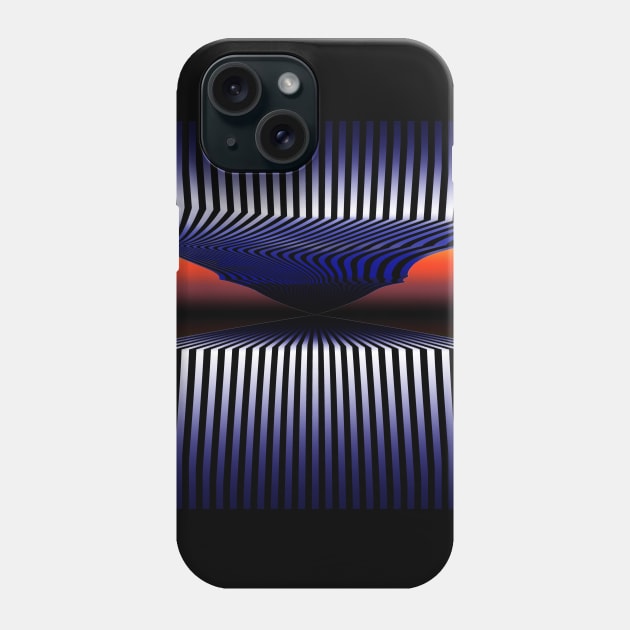 Endless Tunnel - 3D Surrealistic Optical Illusion Art Phone Case by mareescatharsis