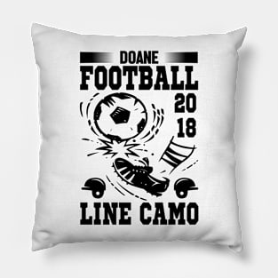 Doane football 2018 line camo Pillow