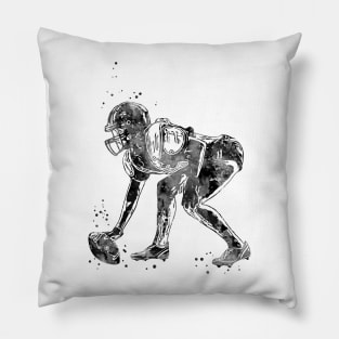 American Football Player Girl Pillow