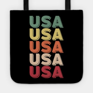 U.S.A HOT TRENDY VINTAGE RETRO INDEPENDENCE DAY 4TH JULY TEE Tote