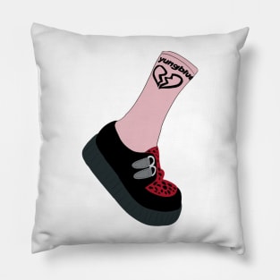 Pink Socks & Creepers Pillow