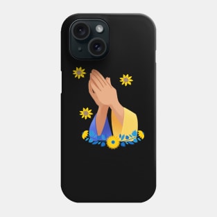 Pray For Ukraine Floral Look Phone Case