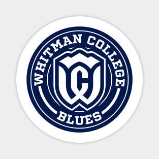 Blues - Whitman College Circle Magnet