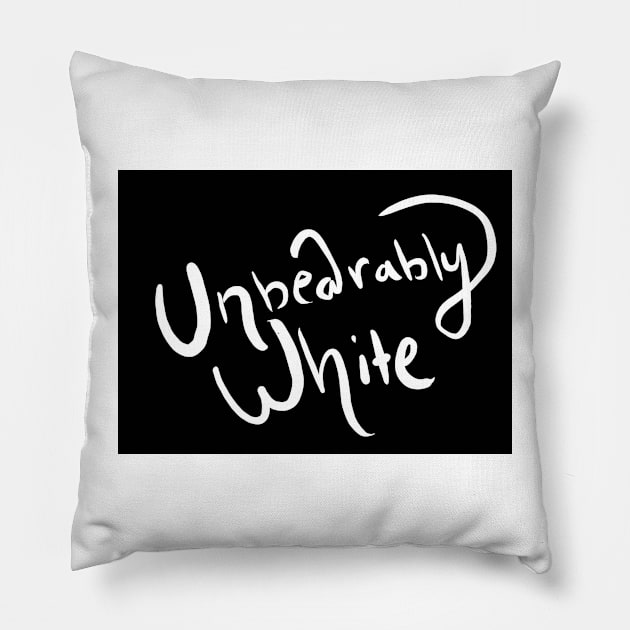 Unbearably White Vampire Weekend Pillow by jrepkin