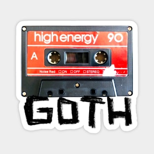 Goth Cassette Tape for Retro Goth Music Magnet