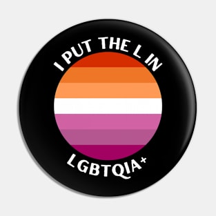 Lesbian Pride Identity LGBTQIA Pin