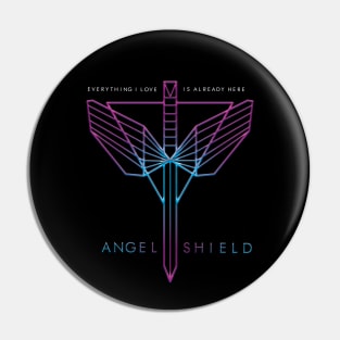 NICOLE HAUGHT ANGEL SHIELD Pin
