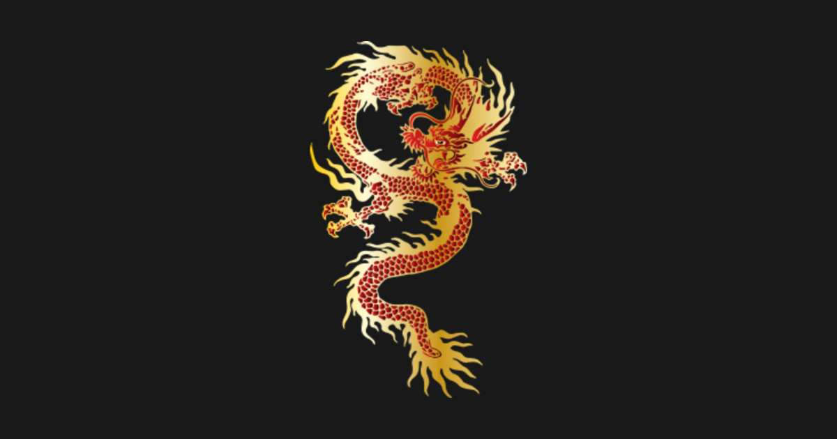 golden dragon - Japanise Dragon - T-Shirt | TeePublic