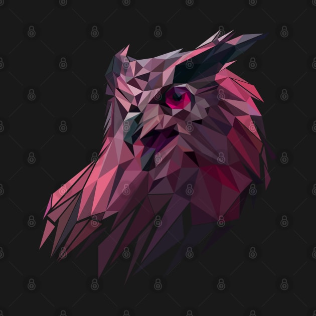 Owl polygonal by Tuye Project