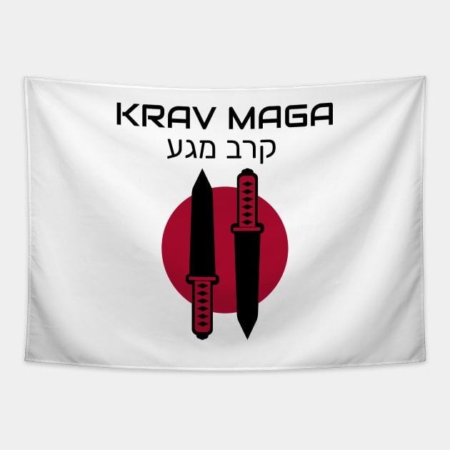 Krav Maga Knives Martial Arts Tapestry by OldCamp