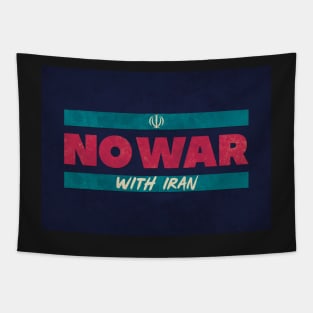 No War With Iran Tapestry