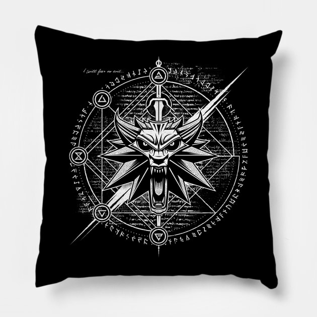 Fear no evil [1INK] Pillow by StudioM6