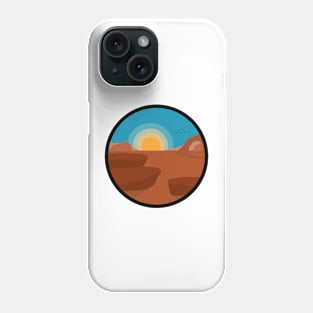 Minimalist Landscape - Desert Sunset Phone Case