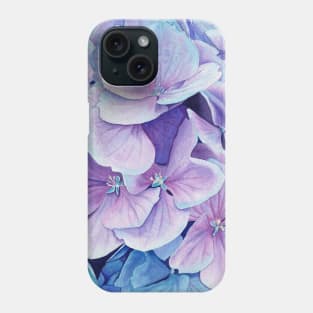 Blue hydrangea Phone Case