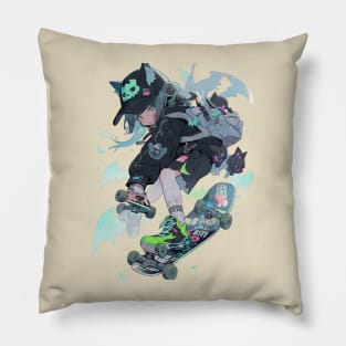 Skater Anime Girl Pillow