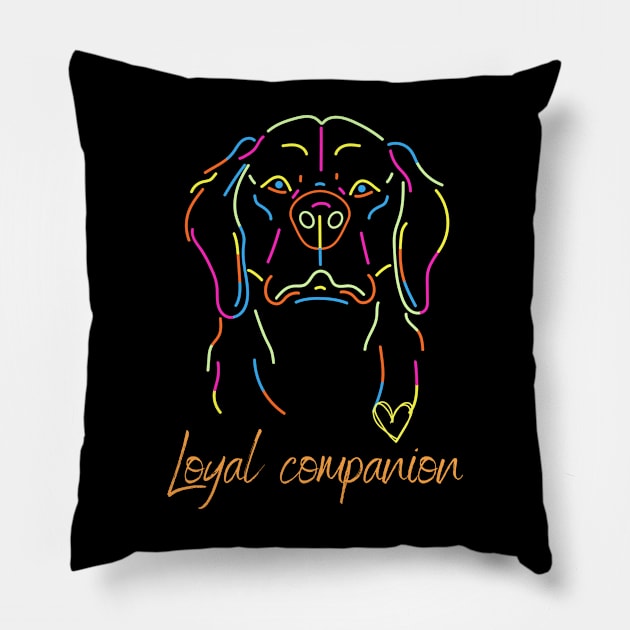 Loyal companion Pillow by SibilinoWinkel