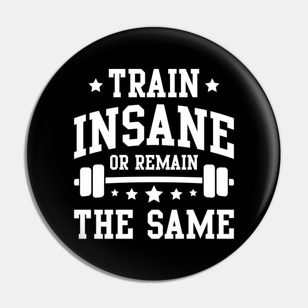 Train Insane Pin by LuckyFoxDesigns