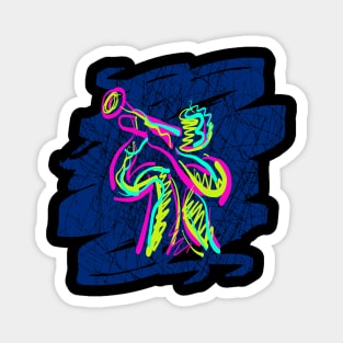 Musician Trumpet Player Artistic Style Magnet