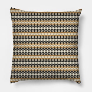 Vintage brown color tribal pattern Pillow